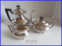 Vintage Silverplate Tea Pot Coffee 3 Piece Set Reed & Barton 5100