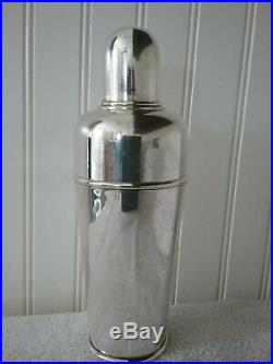 Vintage Silverplated Dial A Drink Italian Cocktail Shaker With Windows Very Rare