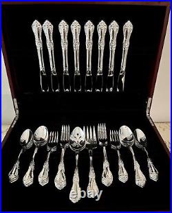 Vintage Silverplated Flatware Set For 8 People + Serving Dishes WMA Rogers