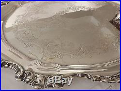 Vintage Silverplated Gorham Strasbourg Coffee/Tea Service with Serving Tray