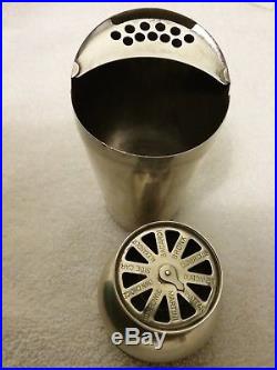 Vintage Silverplated Napier Cocktail Shaker with Drink Indicator Dial Top
