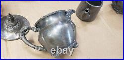 Vintage Silverware Silver Plated Teapot Cups Kettle Lot