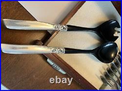 Vintage South Seas Community Silverplate Flatware Set with Case 59 Piece Set