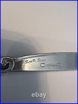 Vintage South Seas Community Silverplate Flatware Set with Case 59 Piece Set