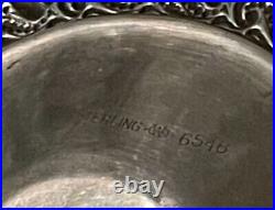 Vintage Sterling Serving Dish Plate platter By WEBSTER CO Set Of 2