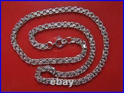 Vintage Sterling Silver 925 Necklace Chain Anchor Men's Womens Weaving 14.32 gr