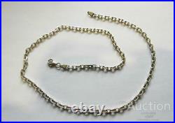 Vintage Sterling Silver 925 Necklace Chain Anchor Men's Womens Weaving 21.76 gr