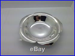 Vintage Sterling Silver 925 Tiffany & co Round flower shape Plate Dish 223 GRAMS