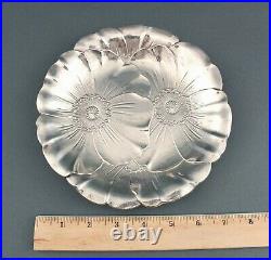 Vintage Sterling Silver Wallace Poppy Flowers Plate Dish Tray 7! Beautiful