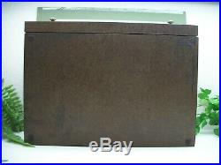 Vintage Sterling Silverplate Flatware Wooden Wood Storage Chest Case Box 16+