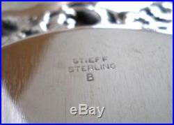 Vintage Stieff Rose Sterling Silver Repousse Bread Plate Hand Chased 925 Antique