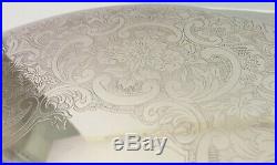 Vintage Strachan Silverplate Set of 6 Placemats Coasters Floral Design Australia