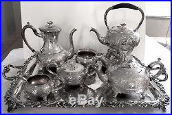 Vintage Tea Service Set and Coffee Pot Plus Tray by Sheffield