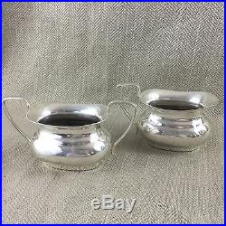 Vintage Tea set Teapot Viners Sheffield Silver Plate Plated Creamer Jug Bowl Pot
