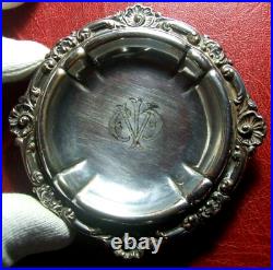 Vintage Tiffany & Co Makers Silver soldered beautiful flowers & forms rare plate