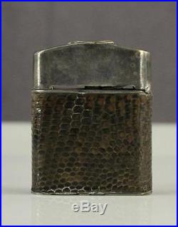Vintage Tobacco Silver Plate & Snakeskin BENEY Lighter London England BCM-Z428