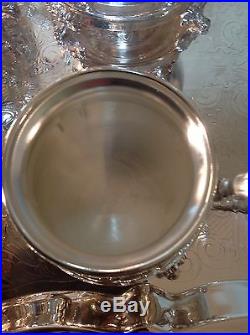 Vintage Towle 7 Pc Silver plate Coffee Tea Set MAGNIFICENT