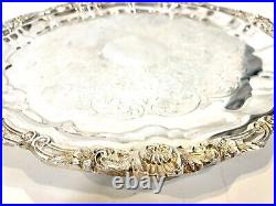 Vintage Towle Footed Silverplate Tray Electric Warming Tray With Cord Works