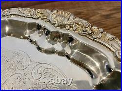 Vintage Towle Footed Silverplate Tray Electric Warming Tray With Cord Works