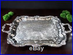 Vintage Towle Silver Plate Coffee Tea Service Set With Tray 5 Piece Great Cond