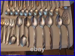 Vintage Tudor Plate Oneida Community Silverware, 56 Pieces