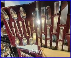 Vintage W. M. Rogers Co Extra Plate Silver 50 Piece Flatware Set