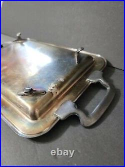 Vintage W & S Blackington 1865 Silver Plate Tray Platter 17× 10