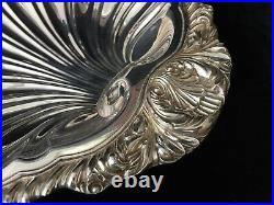 Vintage W&S Blackinton #4496 Silver Plated Shell Plate Dish, 11 1/2 x 11 3/4