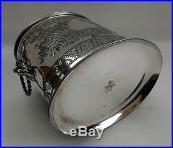 Vintage Walker & Hall Edwardian Silver Plated Biscuit Tin or Tea Caddy
