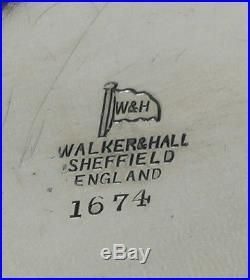 Vintage Walker & Hall Edwardian Silver Plated Biscuit Tin or Tea Caddy