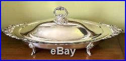Vintage Wallace Baroque 711 SilverPlate Huge 23 Oval Grande Buffet Serving Dish