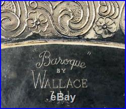 Vintage Wallace Baroque 711 SilverPlate Huge 23 Oval Grande Buffet Serving Dish