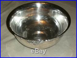 Vintage Wallace Silver Plate Harvest Punch Bowl With 12 Matching Cups