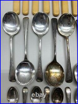 Vintage Waring Gillow Silverware Set Of 68 Pieces Silver Plate