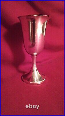 Vintage Webster Wilcox Brandon Hall Silver Plated Tray And Cheshire Chalice