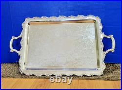 Vintage Webster Wilcox Silverplated Butler Tray International Silver Co