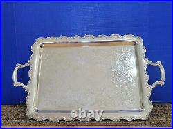 Vintage Webster Wilcox Silverplated Butler Tray International Silver Co