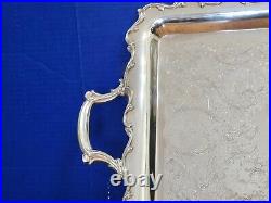 Vintage Webster Wilcox Silverplated Butler Tray International Silver Co