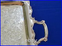 Vintage Webster Wilcox Silverplated Butler Tray International Silver Co