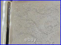 Vintage Webster Wilcox Silverplated Butler Tray International Silver Co