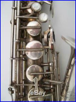 Vintage Weltklang Alto Saxophone Made in Germany Silver Plate Exc Cnd