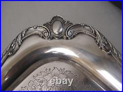 Vintage Wilcox Is Silver Silverplated Rochelle Epns Square Plate, 14 3/4