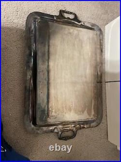 Vintage Wilcox New Beverly Manor # 1382 20 Silver Tray. Beautiful