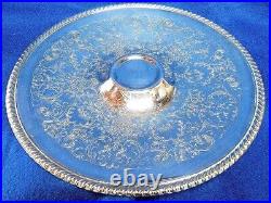 Vintage Wm Rogers Silver Plated 12-1/4 Serving Platter or Tray