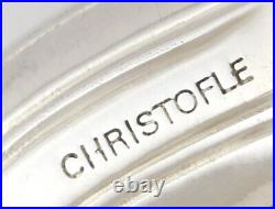 Vintage X Large Christofle Silver Plate Two Handle Drinks Cocktail Serving Tray