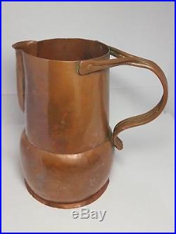 Vintage c. 1940 Hector Aguilar Copper Water Pitcher