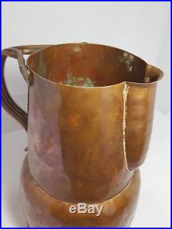 Vintage c. 1940 Hector Aguilar Copper Water Pitcher