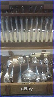 Vintage canteen of silver plated cutlery 73 pieces