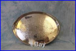 Vintage circa 1953 Gallery silver plate Gallery tray Made England 22 long 16