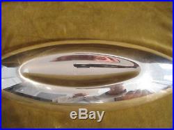 Vintage french silverplate Christofle centerpiece bowl boat form Lino Sabattini